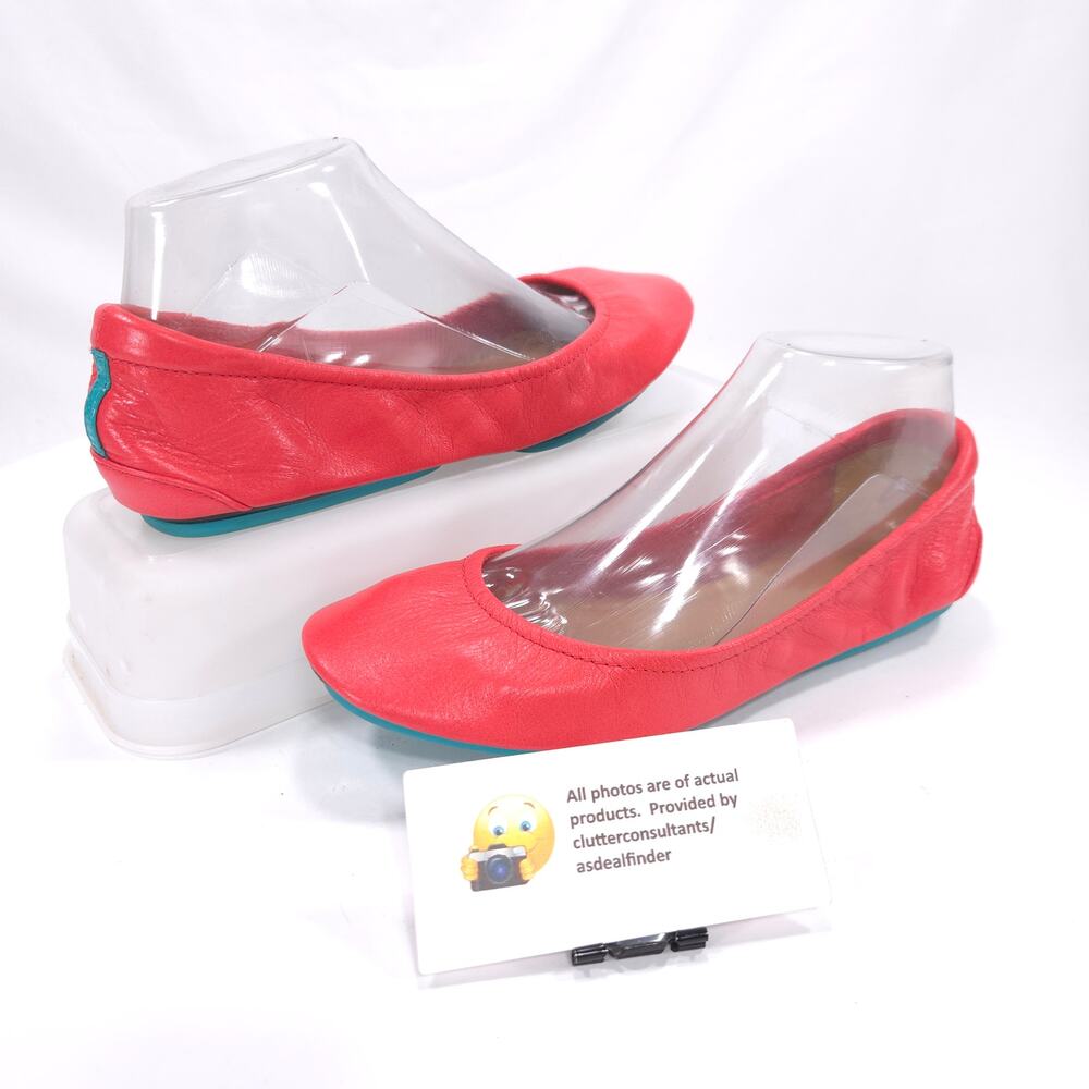 Tieks by Gavriele Slip On Ballet Flat Womens Size 7 Orange Blue - Picture 5 of 9